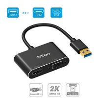 ONTEN 5201B USB 3.0 TO เอชดีเอ็มไอ + VGA ADAPTER