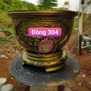 Sơn chậu kiểng màu nhũ đồng 304 hệ nước ngoài trời 200g, 850g