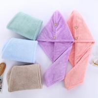 Hair Towel Super Absorbent Comfortable Touch Thick Elastic Loop Lint Free Quick Dry Coral Fleece Soft Microfiber Girls Drying Ha Towels