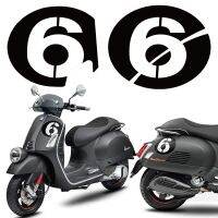 3M Motorcycle Sticker Scooter Number Decal Accessories Waterproof For Vespa Piaggio Series II Sei 6 Giorni GTS GTV250 125 300