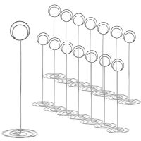 30 Pack 8.75 Inch Tall Table Number Holder, Place Card Holder, Table Picture Holder, Wire Photo Holder Clip,Menu Memo