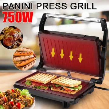 Double-sided Heating Electric Sandwich maker with Non-stick coating plate  (PPT353)