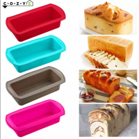 Cozye Toast Bread Mold Rectangular Silicone Bakeware Bread Pan Mold Cake Tray Long Square Cake Mould Non-stick Baking Tools