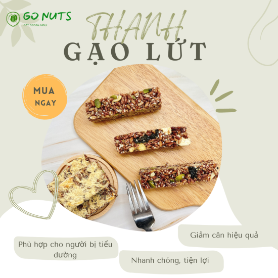 Thanh gạo lứt go nuts chà bông rong biển mix hạt dinh dưỡng ngũ cốc không - ảnh sản phẩm 4