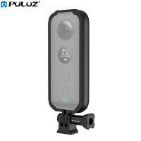 PULUZ กรอบกันกระแทก ABS สำหรับ Insta360.หนึ่ง X พร้อมขายึดอแดปเตอร์และสกรู (สีดำ)