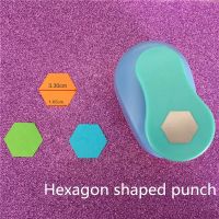 Free Ship 1.5 inch Hexagon EVA hole punch figure paper puncher for greeting card handmade scrapbook graph craft punch machine Staplers  Punches