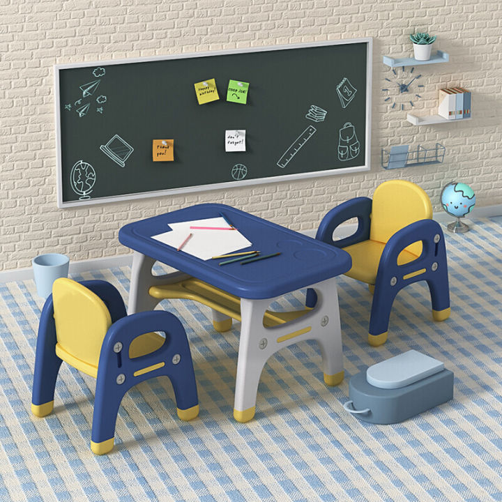 kiwie-โต๊ะเขียนหนังสือเด็ก-โต๊ะเด็ก-โต๊ะหนังสือเด็ก-โต๊ะอเนกประสงค์-โต๊ะเด็ก-ชุดโต๊ะและเก้าอี้เด็กอนุบาล-พร้อมส่ง