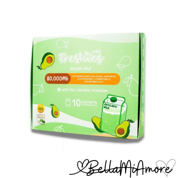 Freshies Avocado Collagen Drink 10 Sachets freshies avocado milk