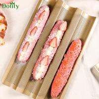 Dolity ถาดอบขนมฝรั่งเศส Baguettes สำหรับ3 Baguettes Breadsticks เบเกอรี่