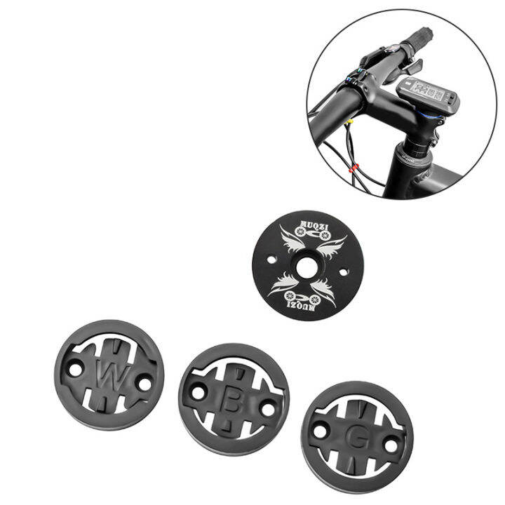 MUQZI Bike Stem Headset Top Cap Bicycle Computer Mount Holder for