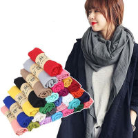 2022 Solid Color Scarf For Women Winter Warm Soft Shawl Wrap Bandana Female Hijab Summer Ladies Scarf Four Seasons Scarves Gift2023