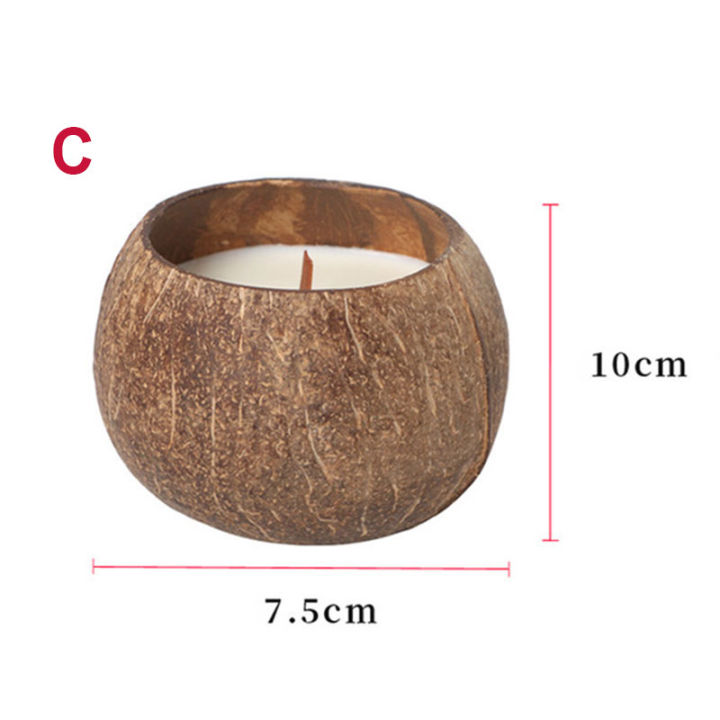 coconut-shell-candle-holder-without-candle-coconut-candlestick-romantic-decor-household-ornament-natural-coconut-bowl-desk-decor