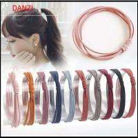 00DANZI00 Random Color กระชับ ผู้หญิง เครื่องประดับผม ยืดหยุ่นสูง 4 in 1 แหวนติดผม เชือกผูกผม