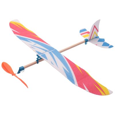 Elastic Rubber Band Powered DIY Foam Plane Model Kit Aircraft Educational Toy
