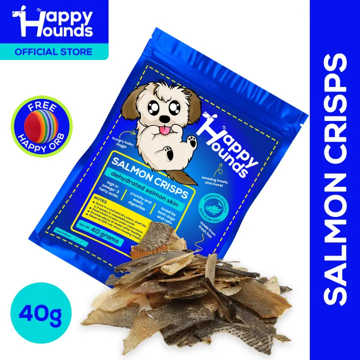 Happy Hounds Salmon Crips Pet Treat (40 grams Dehydrated Salmon Skin