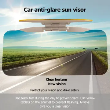AutoSun 2 In 1 Hd Car Anti-Glare Dazzling Goggle Day Night Vision
