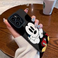 ❣Cheek Mickey 11pro Apple 14เคสโทรศัพท์มือถือ13ผู้หญิง Iphone12เหมาะสำหรับ6S/8Plus ใหม่