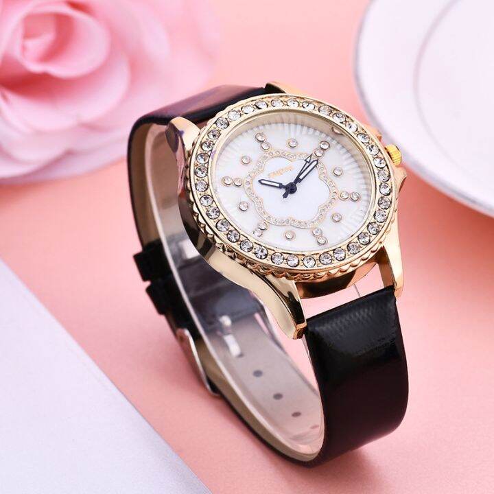 cod-wholesale-guote-mother-of-pearl-watch-womens-luminous-diamond-shiny-belt-quartz-cross-border-fashion-for-women