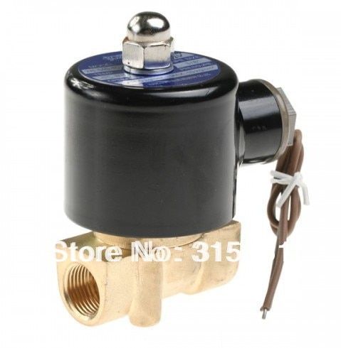 วาล์วน้ำไฟฟ้า DC 12V 1/4 สำหรับน้ำแก๊สอากาศดีเซลสินค้าใหม่2W025-08