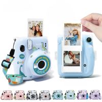 สำหรับ Instax Mini 11เคสกล้องกระเป๋าหนัง PU อ่อนนุ่มปลอกซิลิโคนสำหรับโพลารอยด์ฟูจิฟิล์มกระเป๋ากล้องฟิล์มมี Tali Bahu สำหรับ