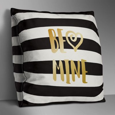 Golden Black Pillowcase Geometric Decorative Pillowcases Polyester Double Sides Throw Pillow Case Striped Pillowcase kussensloop