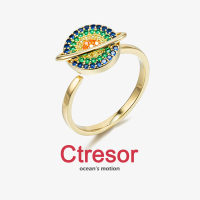 Ctresor Ring แหวน ปรับขนาดได้ หรูหรา