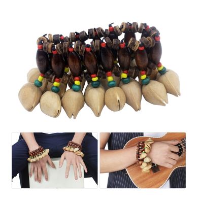 【Worth-Buy】 แฮนด์เมดถั่วสร้อยข้อมือระฆังสำหรับ Djembe แอฟริกันกลอง Conga เคาะอุปกรณ์