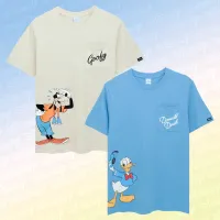 Disney T-Shirt Men&Women Donald Duck and Goofy - เสื้อยืดลายกูฟฟี่ และลายโดนัลด์ดั๊ก สินค้าลิขสิทธ์แท้100% characters studio