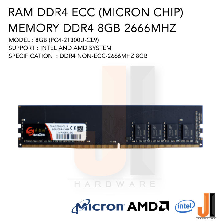 ram-ddr4-2666-mhz-8-gb-micron-chip-ของใหม่สภาพดีมีการรับประกัน