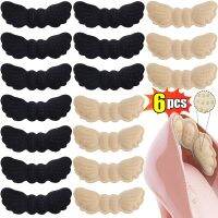 3pairs Angel Wing Heel Stickers for Women Adjust Size Inserts Shoe Pads Foot Care Protector Adhesive Back Sticker Insoles Patch