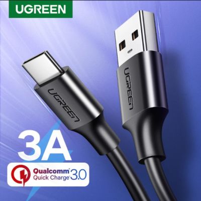 Ugreen USB Type C [3A] Charger Cable for Redmi note 8 Samsung Quick Charge 3.0 USB C Fast Charging Cable USB Type-C Wire For Huawei