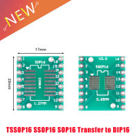 10ชิ้น TSSOP16 SSOP16 SOP16โอนไปยัง DIP16 IC อะแดปเตอร์แปลงซ็อกเก็ตคณะกรรมการโมดูลอะแดปเตอร์แผ่น0.65มิลลิเมตร1.27มิลลิเมตร