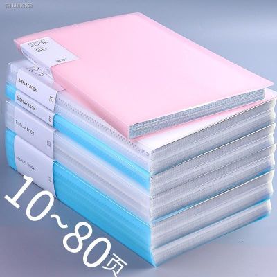 ☒₪ A4 Plastic Budget Binder File Folders Documents 30/60/100 Pages Office Desk Supplies Organizer Booklet Leaflet Student File