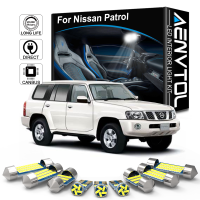 AENVTOL Canbus สำหรับ Nissan Patrol Y61 Y62 2000-2019 Auto LED ภายในแผนที่โดมไฟรถโคมไฟ Blubs อุปกรณ์เสริมชุดข้อผิดพลาดฟรี