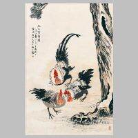 ศิลปะบนผืนผ้าใบสำหรับติดกำแพงหมึกและภาพวาดทิวทัศน์ Qi Baishi Poster Gantung-ศิลปะบ้านสมัยใหม่ตกแต่งผนังแขวนได้ในห้องนั่งเล่นห้องนอนและสำนักงานขนาดและรูปภาพสามารถปรับแต่งขอบได้แบบไร้กรอบ/กรอบ/โลหะ