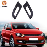 POSSBAY ตะแกรงกันชนต่ำรถยนต์สำหรับ VW POLO Typ 6R Hatchback 2010 2011 2012 2013 2014 Pre-Facelift กระจังไฟตัดหมอกรถยนต์