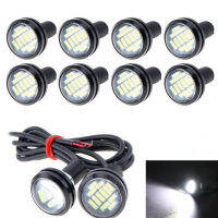 Bluesea 2x สีขาว DC 12V 5W ไฟ LED ตานกอินทรีย์กลางวันวิ่ง DRL ไฟสำรองรถยนต์โคมไฟอัตโนมัติ