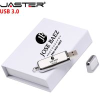 JASTER USB 3.0แฟลชไดร์ฟหนังสี่เหลี่ยมจัตุรัสขนาด128GB พร้อมกล่องโลโก้ที่กำหนดเองฟรีไดร์ฟปากกา32GB 64ตัวจุความจำกิกะไบท์ของขวัญสุดสร้างสรรค์ U Disk