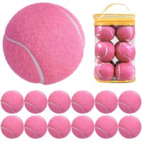 12 Pcs Tennis Balls Practice Outdoor Training Elasticity Durable Pressure Matching