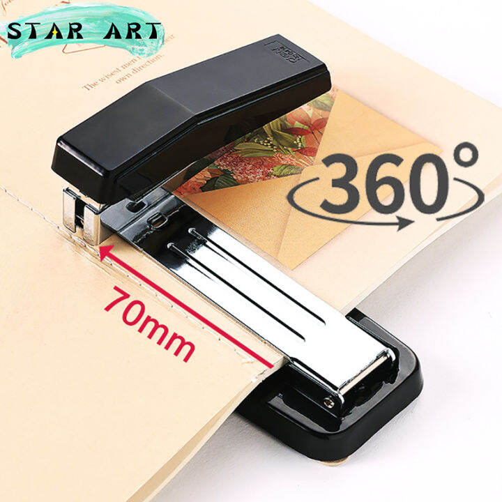Deli Stapler 360 Degree Rotatable HeavyDuty Super Functional Staplers