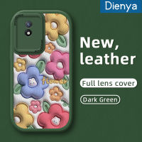 เคส Dienya สำหรับ VIVO Y02 Y02A Y02T Y36 Y11 2023 Y01 Y11S เคส Y30G การ์ตูนรูปกระต่ายดอกไม้เคสใส่โทรศัพท์หนังเคสมือถือกันกระแทกซิลิโคนนิ่มป้องกันการตกพร้อมเคสป้องกันกล้องสำหรับเลนส์คลุมทั้งหมด