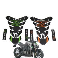 สำหรับ Kawasaki Z1000 Z 1000สติกเกอร์คาร์บอนไฟเบอร์รถจักรยานยนต์การใช้ถัง Pad สติกเกอร์ป้องกัน Decal Fairing Kit เข่า3D โลโก้