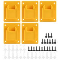 5 Pieces Power Tool Mount Holders for DeWalt 20V,12V Drill,Also for M18 Drill,Hanger (Yellow)