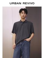 【Ready】? U3 mens casl basic sol Polo n ner short-sed polo U4322