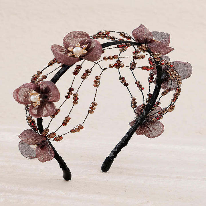 floral-hair-wreath-gold-plated-hair-clip-crystal-encrusted-hairpin-diamond-studded-hair-comb-rhinestone-hair-barrette