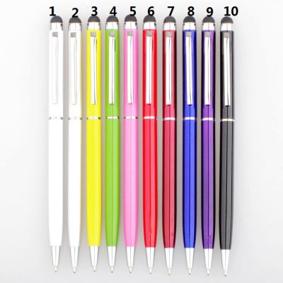 80pcslot DHL free shipping Capacitive Touch Screen Stylus pen with Ball Point Pen for 455s6 for for samsung