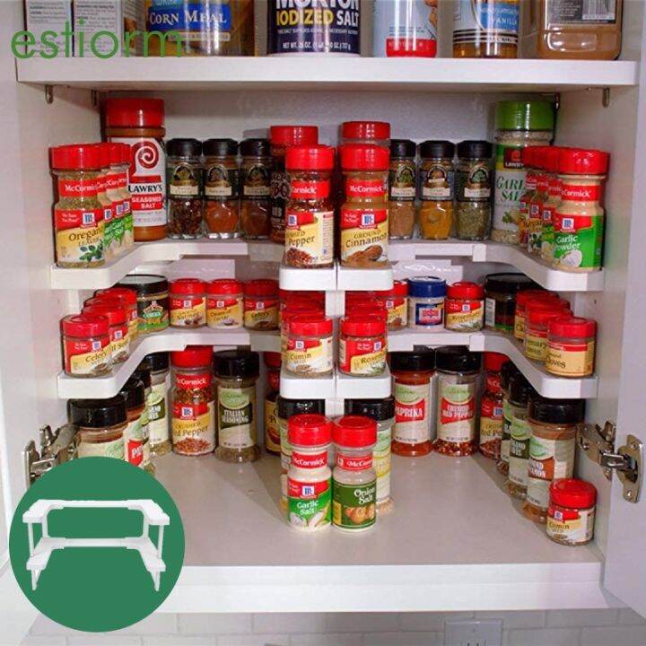 Deluxe Stackable Spicy storage shelf Adjustable Expandable Seasoning