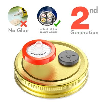 NEW 6pcs Liquid Culture Lids - Autoclavable Rejular Mouth Jar Lids with Heavy Duty Injection Port for Mushroom Cultivation