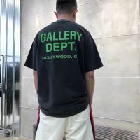 [COD]Gallery Dept Tee พิมพ์ตัวอักษรสีไล่ระดับผ้าฝ้ายลำลองหลวมแขนสั้น T เสื้อยืดผู้ชาย ins แบรนด์ไทด์