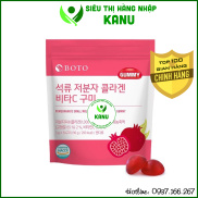 Kẹo dẻo collagen lựu đỏ dưỡng da sáng mịn Boto Collagen Gummy Hàn Quốc 30